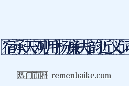 宿承天观用杨廉夫韵近义词是什么意思的图片